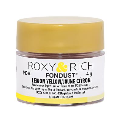 Roxy & Rich Lemon Yellow Fondust 4 grams