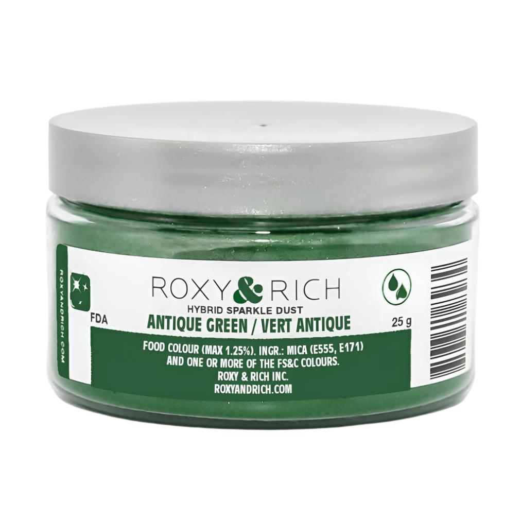 Roxy & Rich Rose Leaf Green Sparkle Dust S25-038