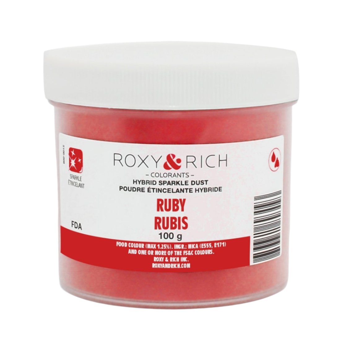 Ruby Dust Types Ruby Hybrid Sparkle Dust Roxy & Rich – Cake & Craft Supply Shop