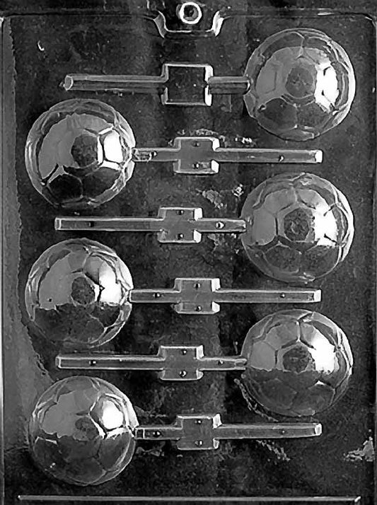 Soccer Ball Lolly Plastic Chocolate Mold S019