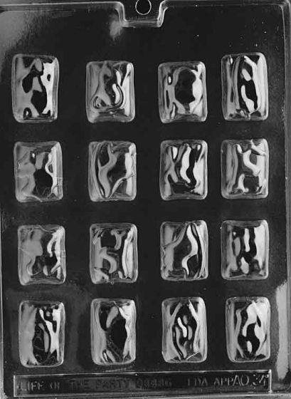 Toffee Chocolate Bar Plastic Chocolate Mold AO034