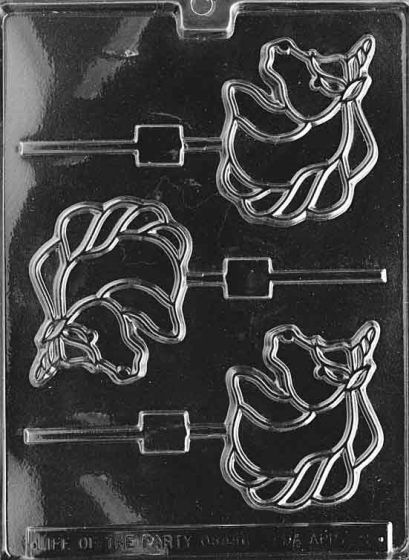 Unicorn Lolly Plastic Chocolate Mold LP-A009