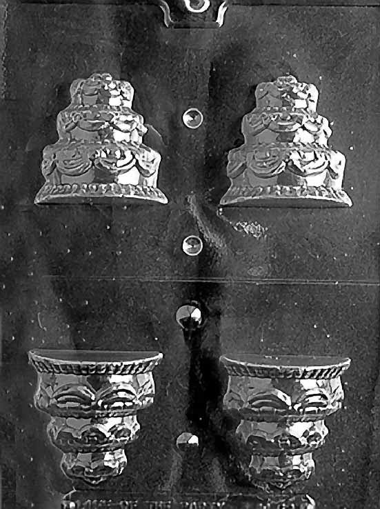 3D Wedding Cake Chocolate Mold