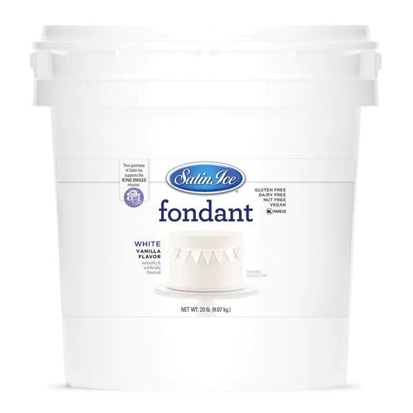White Satin Ice Fondant 20 lbs