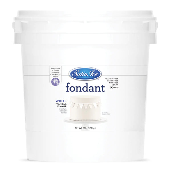 White Satin Ice Fondant 20 lbs