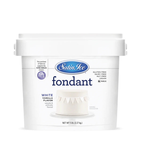 White Satin Ice Fondant 5 lbs