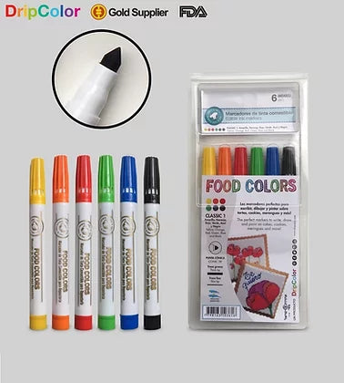 Asst Markers Pk/6 DripColor