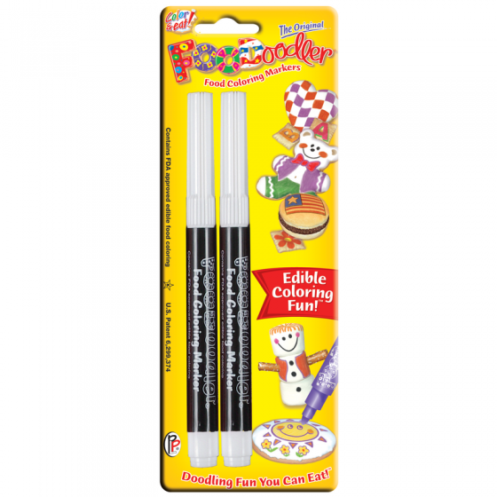 Foodoodler Black Edible Markers Set of 2