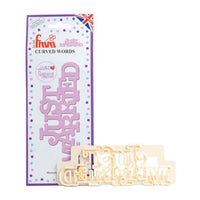 FMM JUST MARRIED Curved Words Fondant Cutter