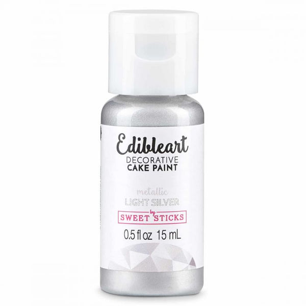 Light Silver Metallic Edible Art Decorative Cake Paint 15 ml
