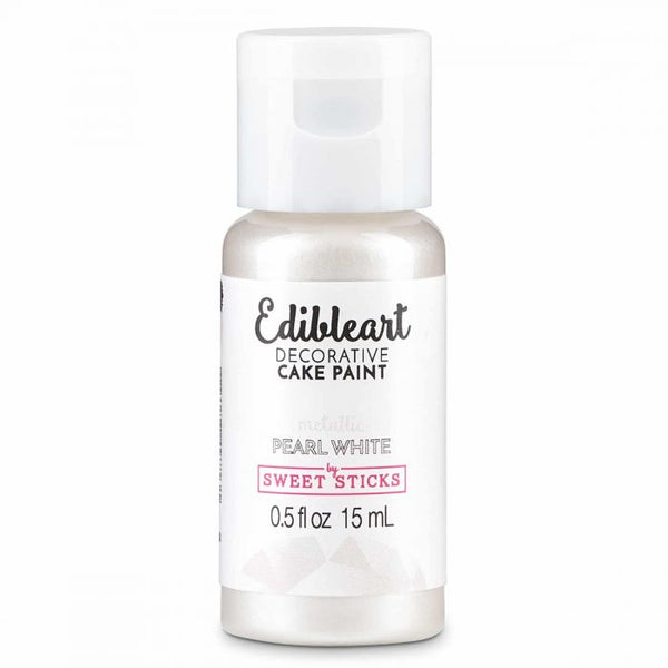 Pearl White Metallic Edible Art Decorative Cake Paint 15 ml