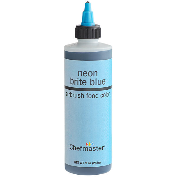 Neon Brite Blue 9 oz Airbrush Color Chefmaster