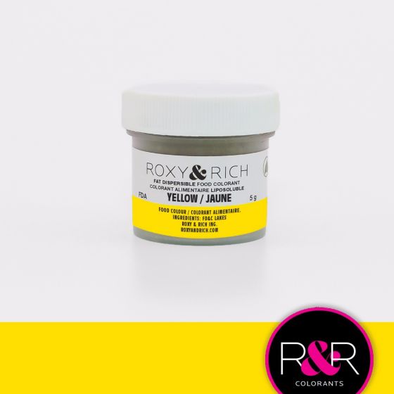 Yellow Fat Dispersible Powdered Color Roxy & Rich