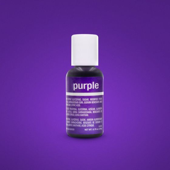 Purple .75 oz Liqua-Gel Food Color Chefmaster