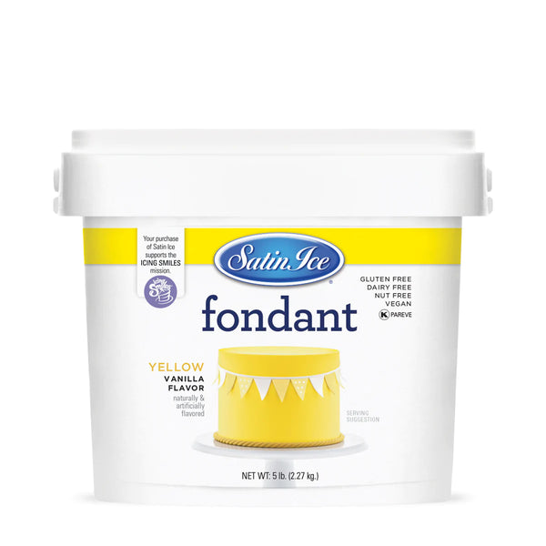 Yellow Satin Ice Fondant 5 lbs